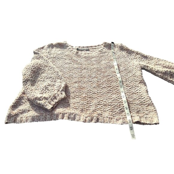 Peruvian Connection Women's Beige/Orange/Brown Medium Pima Cotton Knit Sweater - Picture 7 of 11